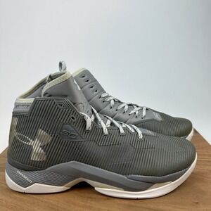 New Mens Under Armour Curry 2.5 Basketball Gray Athletic Sneakers Shoes Sz 11‎
